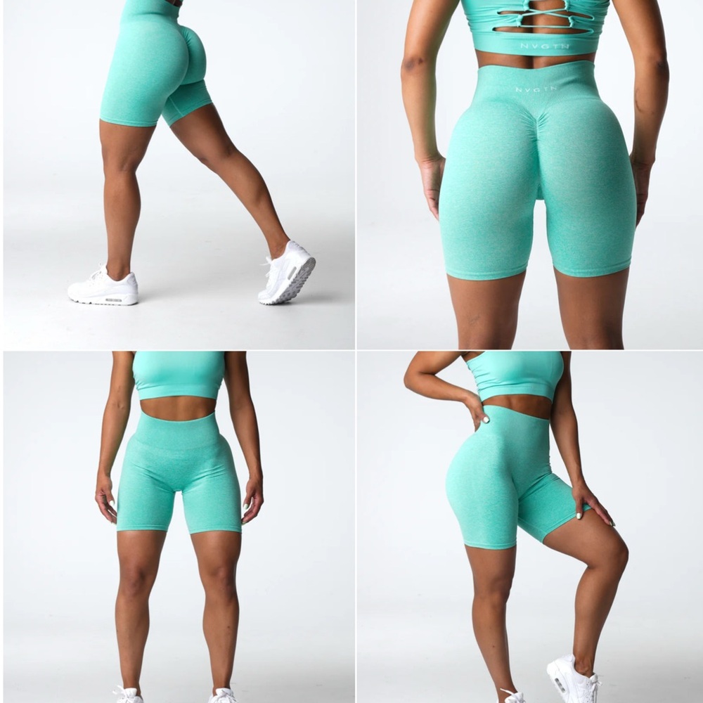 NVGTN Women's Aqua Biker Shorts